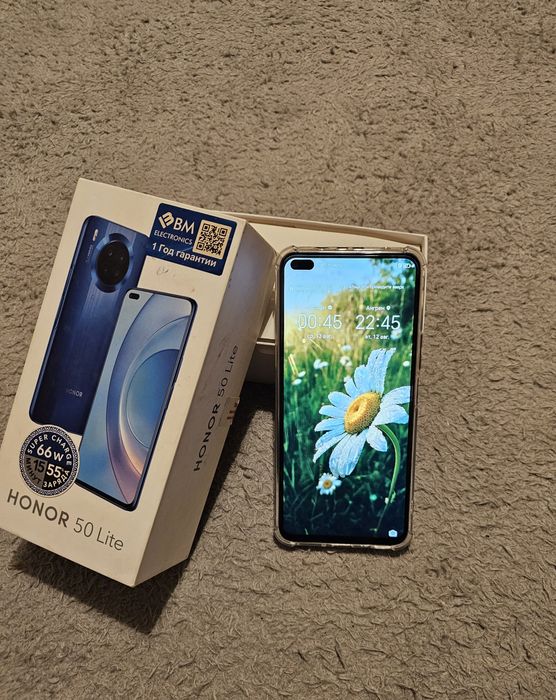 Honor 50 lite холати яхши зарядка 66w
15 мин 50 % олади
Коробк