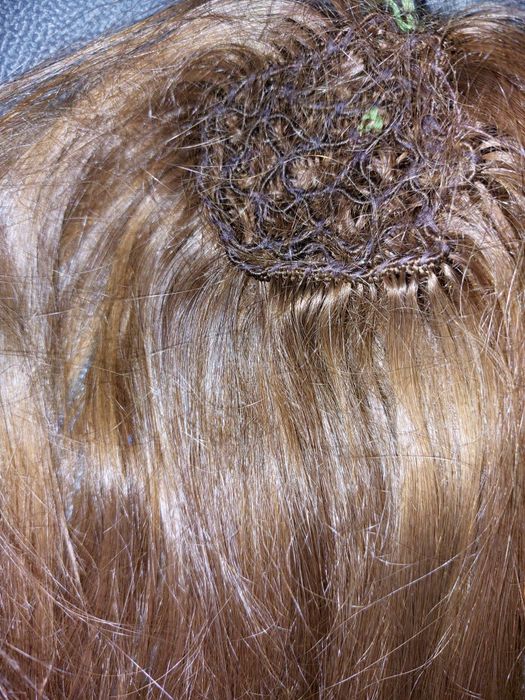 Макушка накладка из натуральных волос