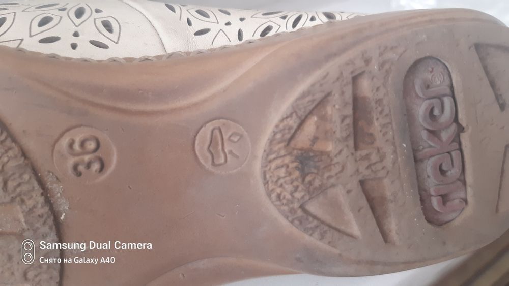 летние туфли Rieker 36р