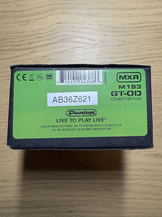 MXR GT-OD - Pedala Chitara (TS808)