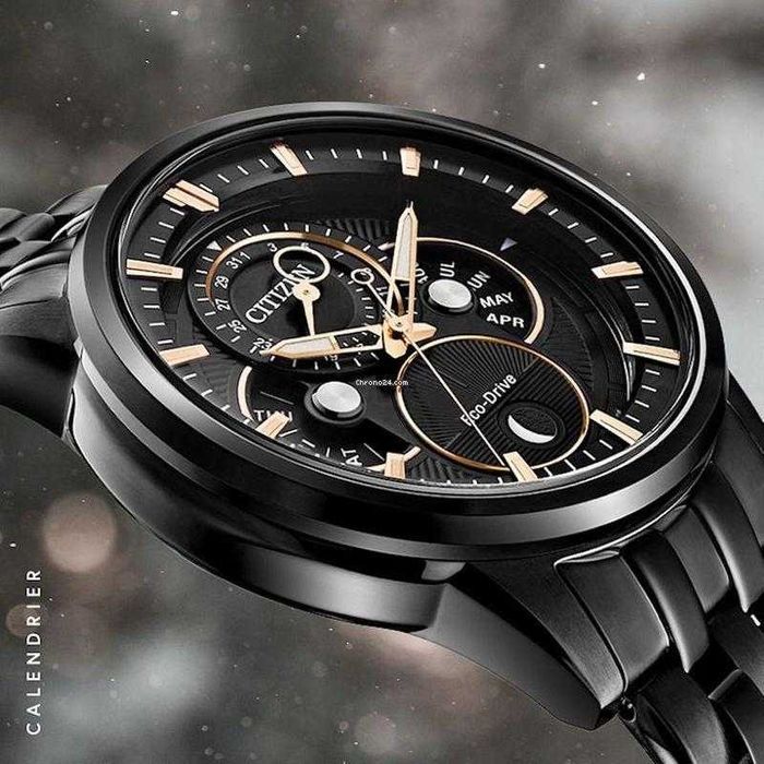 Ceas Citizen Eco-Drive Calendrier BU0057-54E 44mm Moon 100m Zeus 34130