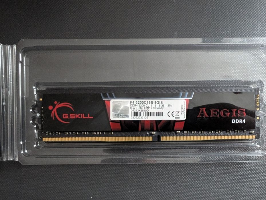 Оперативка g.skill Aegis ddr4 8gb 3200