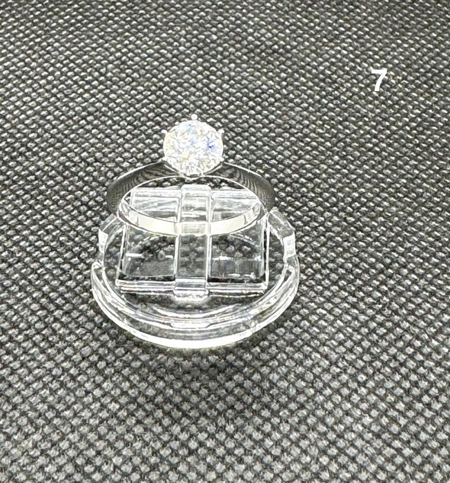 Нови Годежни пръстени с диамант (мойсанит, лаб. диамант), GRA