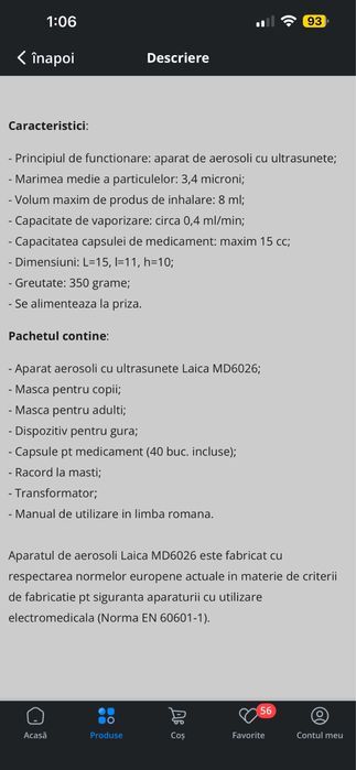 Aparat aerosoli Laica