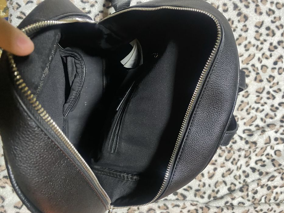 Ghiozdan Piele Negru Mediu