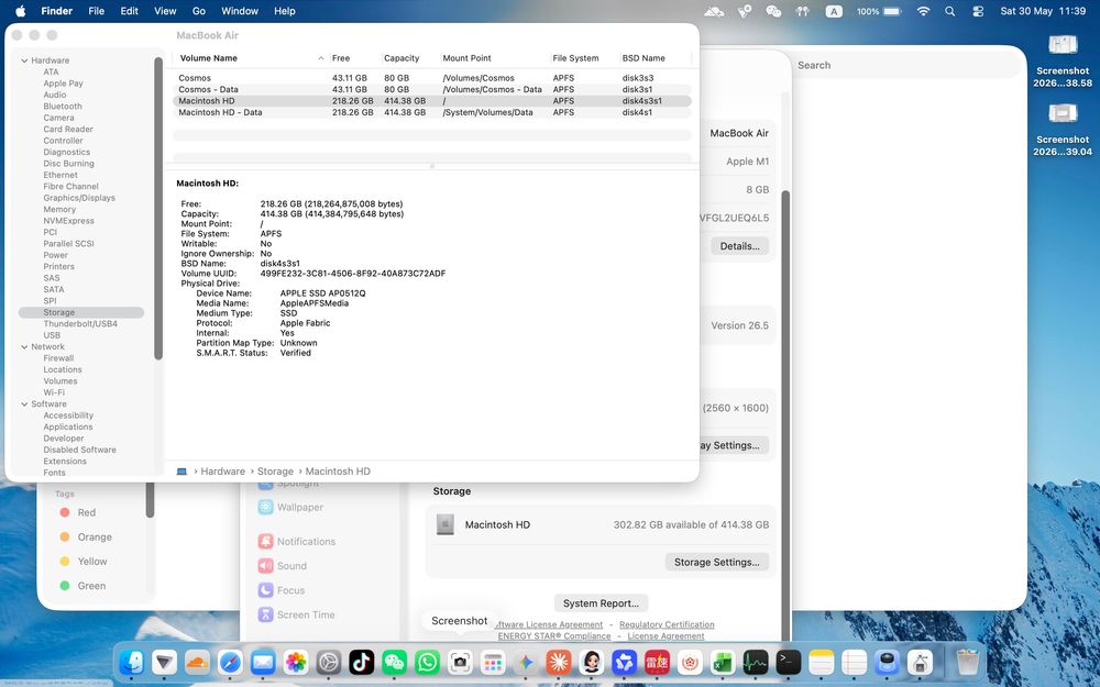 macbook air M1 8g 512g