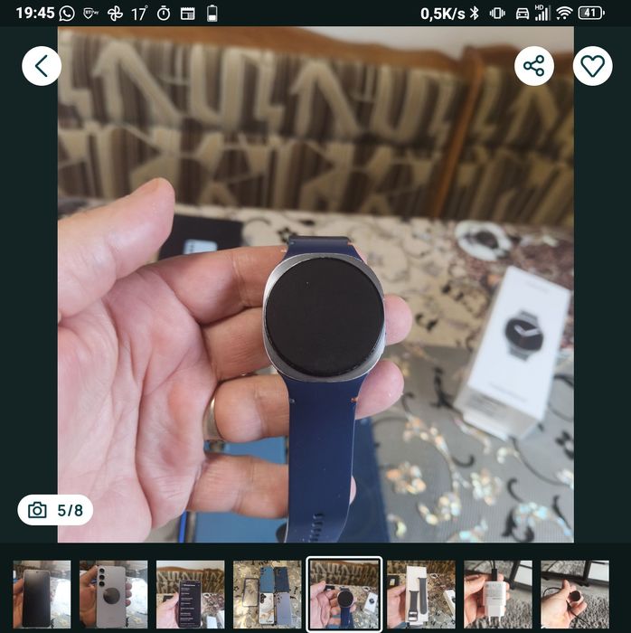 Vând Smartwatch Samsung Galaxy Watch 8 – Ca Nou, sub 1 an de utilizare (Pachet Complet)