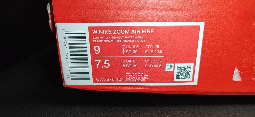 Nike Air Zoom Fire, номер 40,5