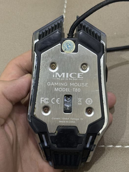 Проводная компьютерная мышь игровая RGB подсветка