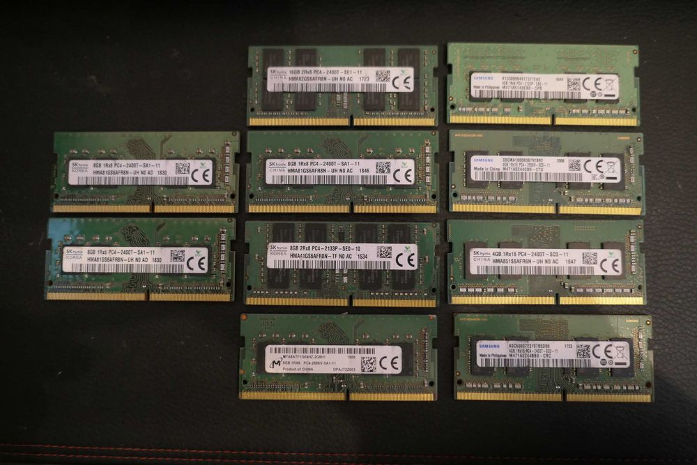Memorie Ram LAPTOP DDR4 16 GB 8 giga 4 SODIMM Hynix Samsung Micron 32