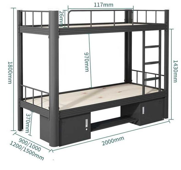 Ikki qavatli metall karavot uy uchun | Надёжная двухъярусная кровать