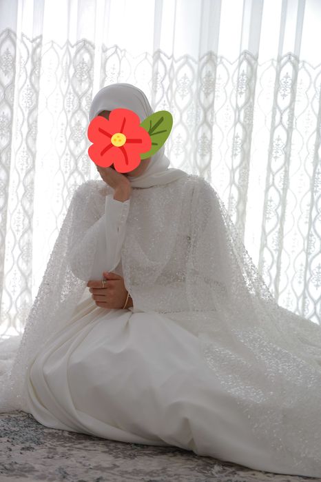 Hijoblilar uchun Kelin Ko'ylak S-M-L standart razmer