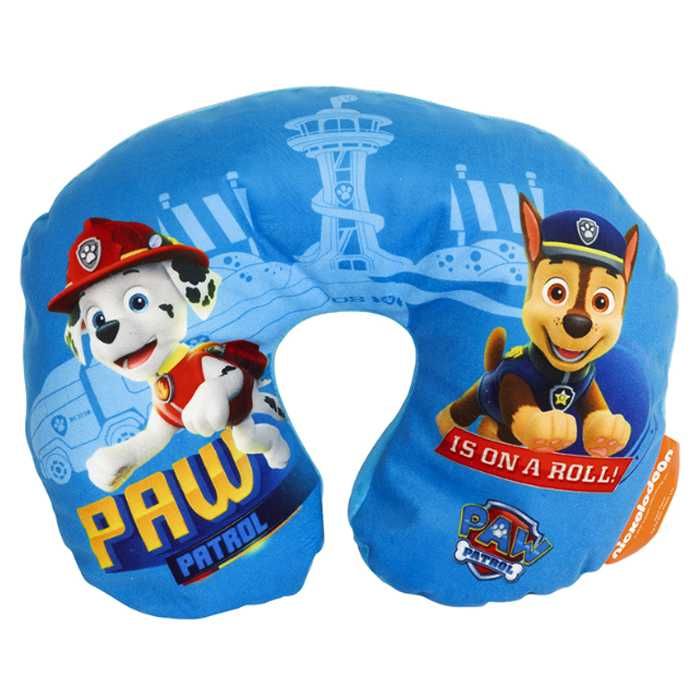Възглавница за Врат Paw Patrol Детска Момче Момиче Синя Розова Универсална За Кола Пътуване
