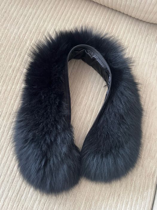 Пухено яке с яка от естествена лисица