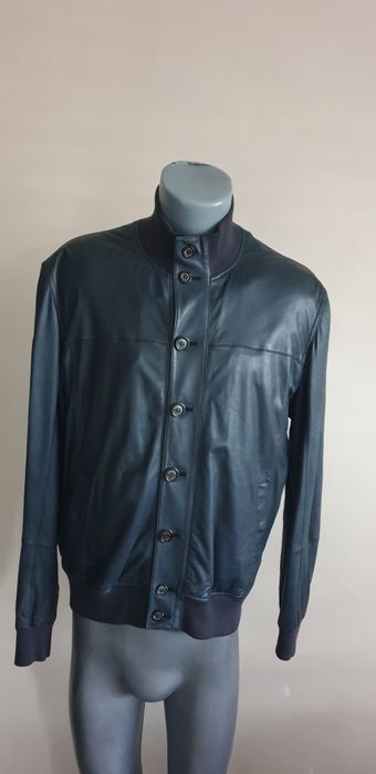 Brunello Cucinelli Leather Jacket НОВО! ОРИГИНАЛ! Мъжко Яке Ест. кожа!