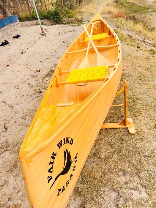 Авторское каноэ из сосновой рейки