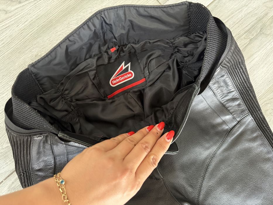 Pantaloni moto de piele Hein gericke