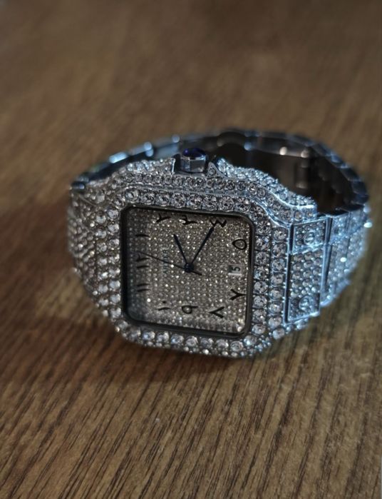 Ceas cartier full argint rezistent la apa