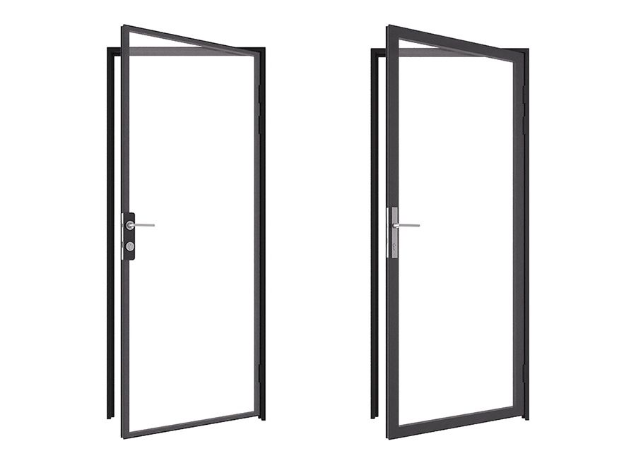 Интера двери стеклянные алюминиевые