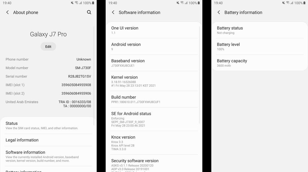 Telefon Aluminiu Samsung Galaxy J7 PRO 32 GB ROM 3 GB RAM Android