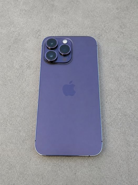 iPhone 14 Pro Max 128GB Deep Purple – 100% батерия – отлично състояние