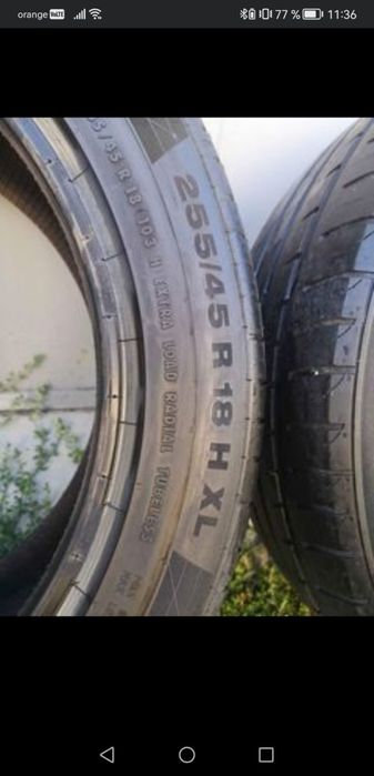 Vând set 4 cauciucuri Continental 255 45 18 H XL