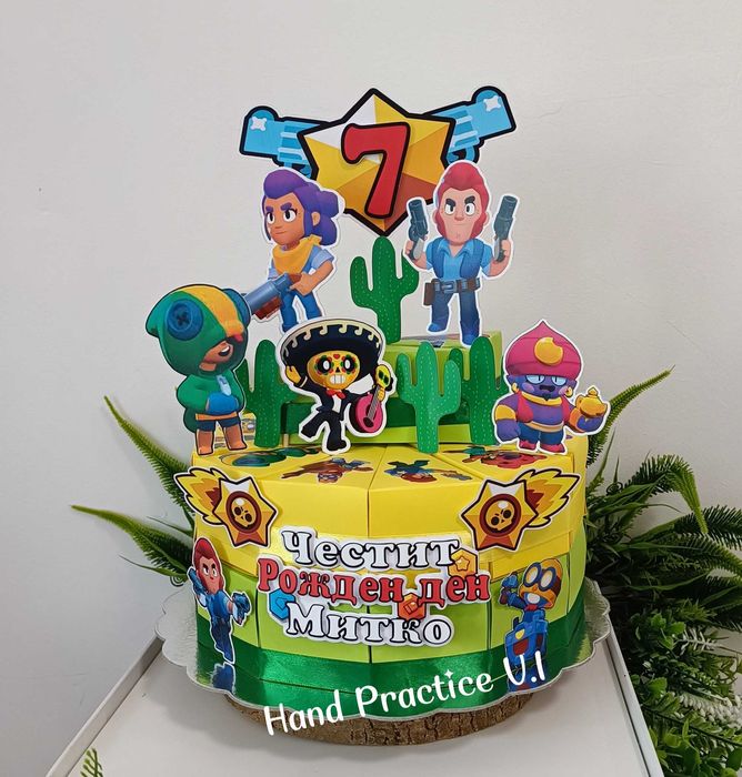 Картонена торта , торта за рожден ден/градина