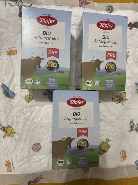 Lapte praf Bio Pre Lactana, +0 luni, 600 gr, Topfer