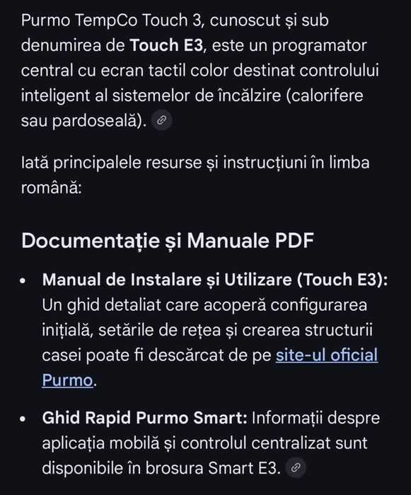 Controler programabil Touch E3 Purmo SMART, WiFi