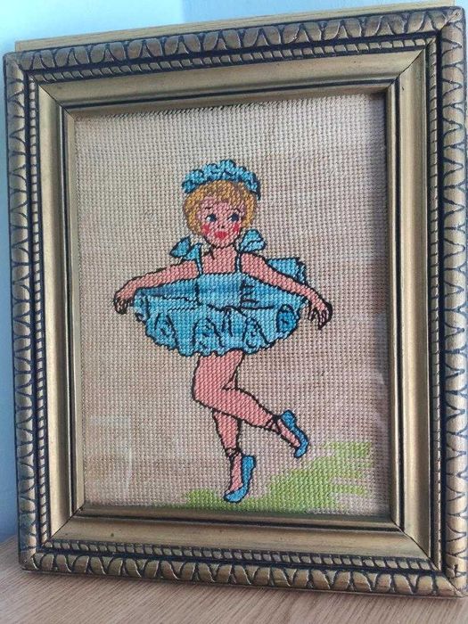 Tablou goblen inramat Mica Balerina