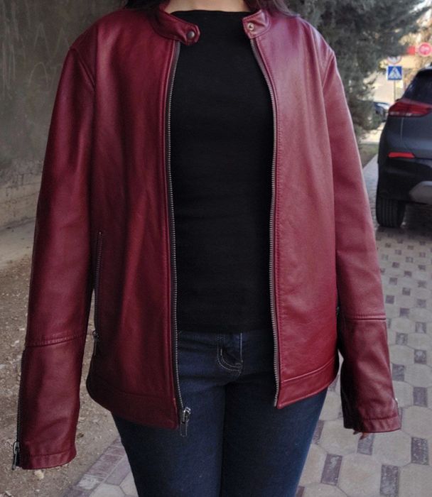 Кожана куртка kanishka