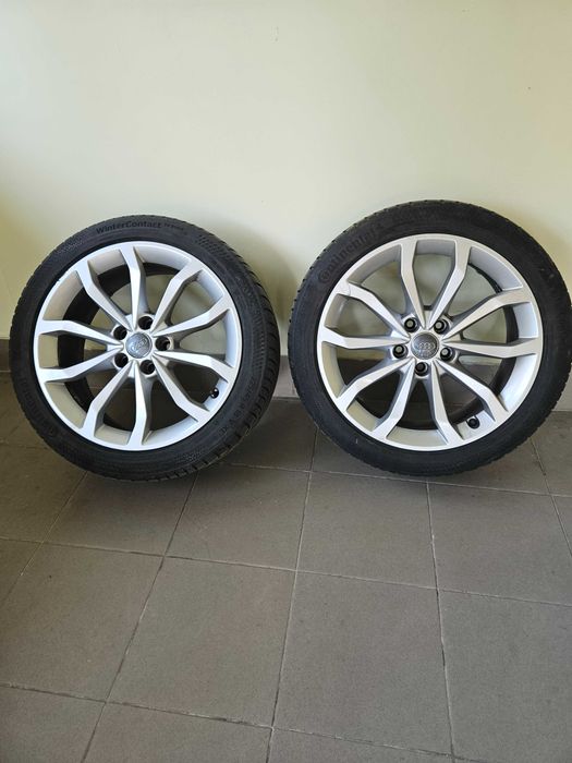 Audi A4 S4 B9 8W jantă aliaj originala R18 8W0601025ED - cauciucuri de iarna continental