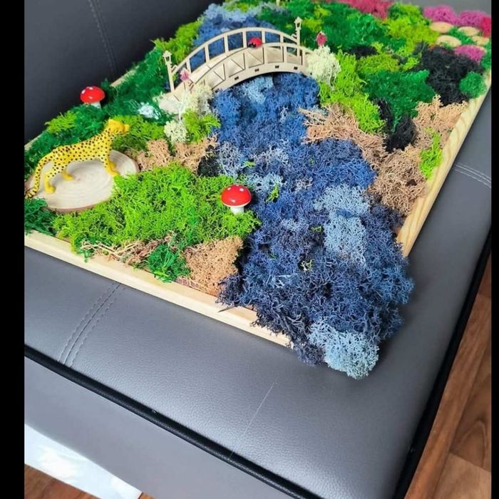 Декорации от жив скандинавски мъх