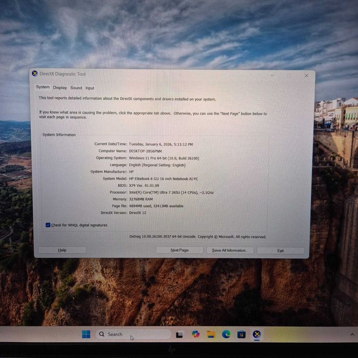 Laptop HP EliteBook 6 G1i Ultra 7 265 32GB 512GB SSD 16 inch Win 11