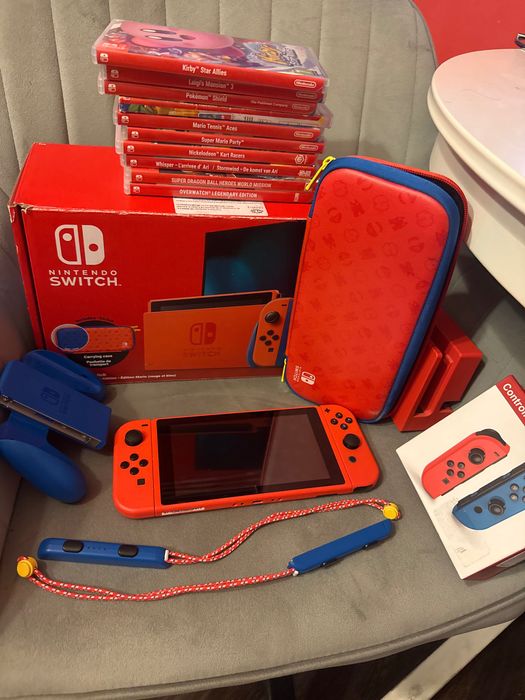 Nintendo Switch editie limitata Mario Ted Blue edition