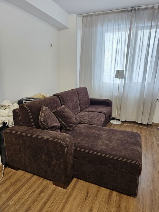 Canapea extensibila 2 persoane cu lada de depozitare