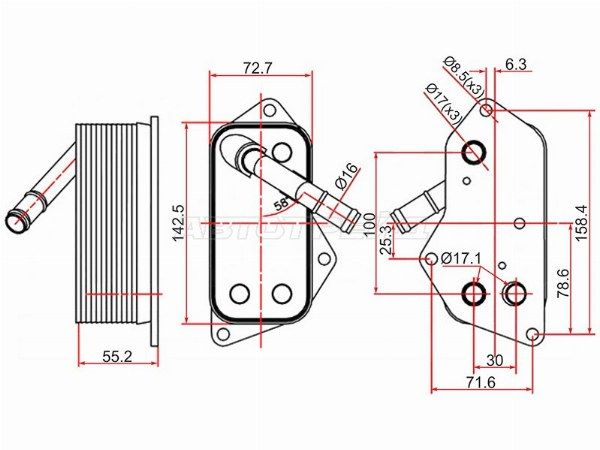 Радиатор масляный  Bmw 730