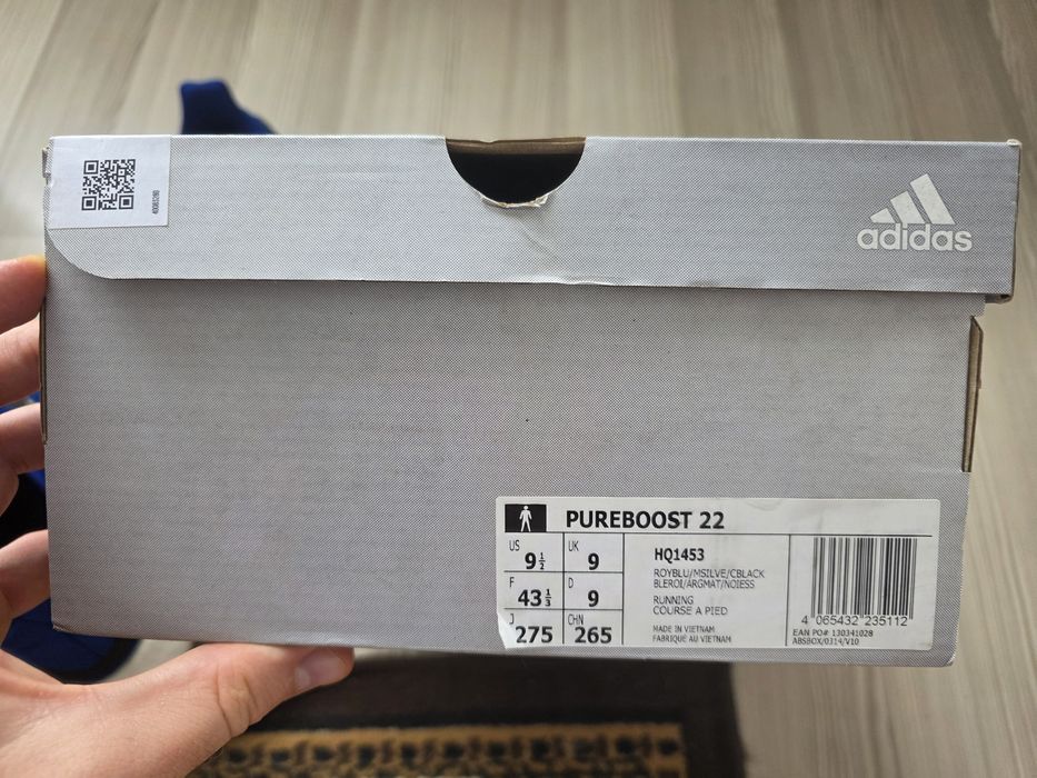 Adidas Pureboost 22 Originali – 43 1/3 – Stare excelentă