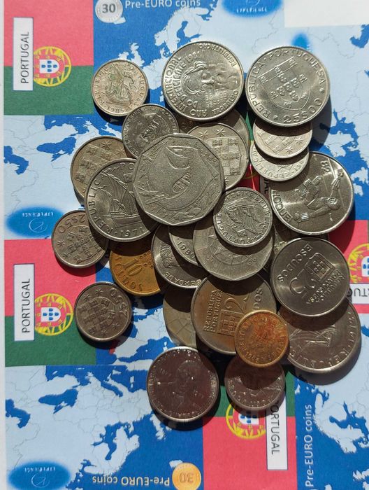 Португалия 30 монети от серията - „Преди еврото“