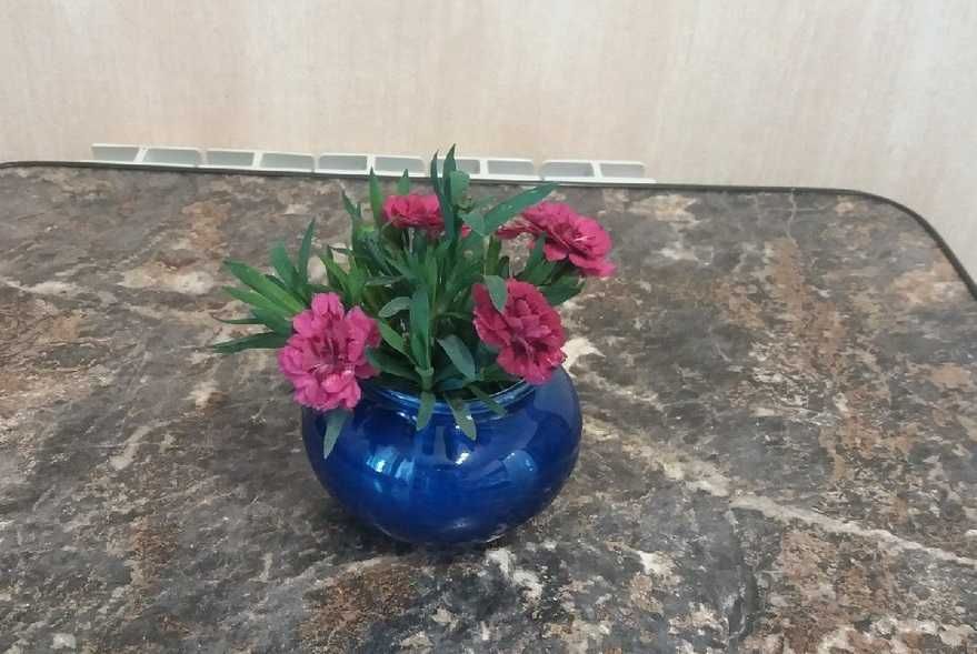 Винтаж. Подсвечники, вазочка.