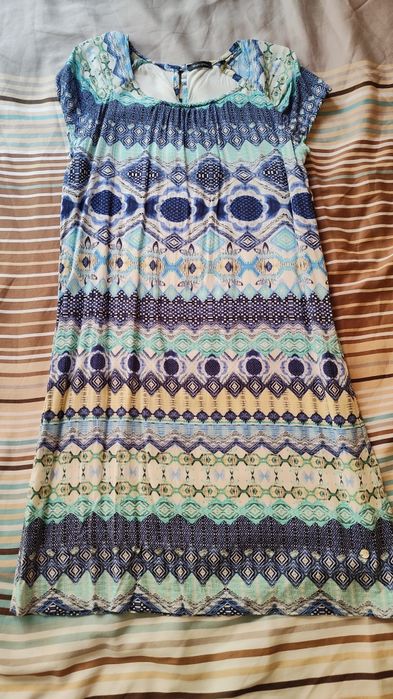 Рокля (туника) с подплата, памук, цветна, нова