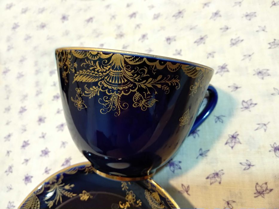 Чашки с блюдцами (ЛФЗ).