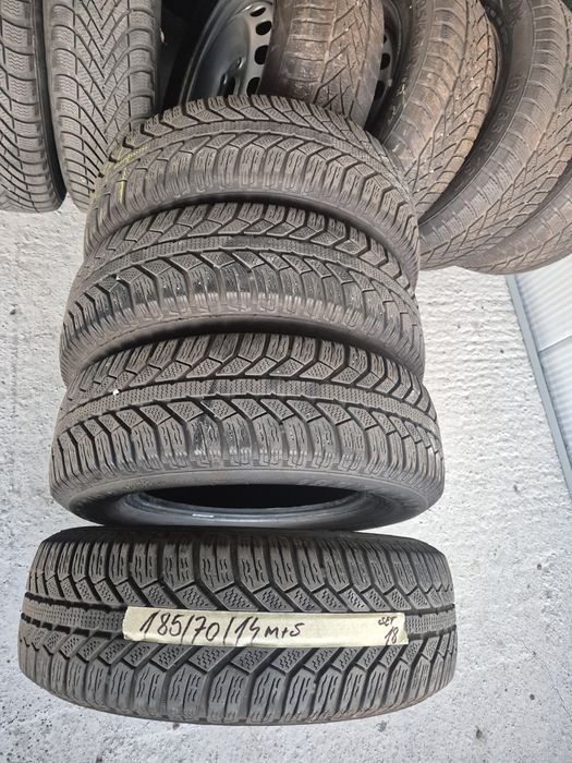 Vând cauciucuri 185/70/14 M+S set complet imp Germania