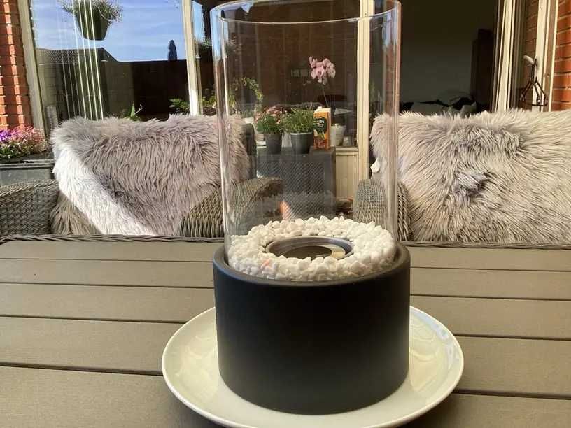 Преносима Биокамина от стомана 28 х 16 см, на биоетанол, био камина