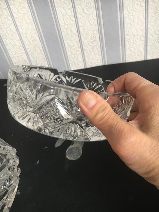 Пепельницы хрустальные