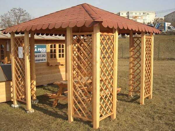 Terase, Foisoare, Cabana stil A-Frame si Case din structura de lemn