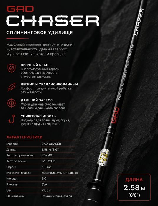 Спининг продам японский