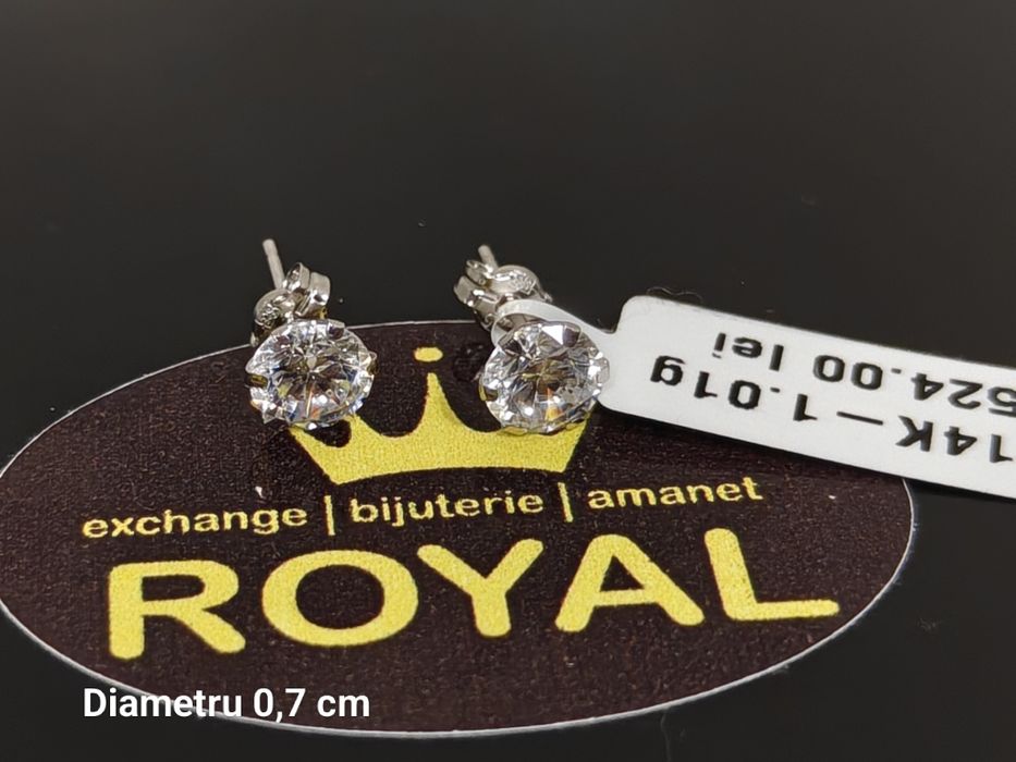 Bijuteria Royal: Cercei aur 14k/1.01 gr