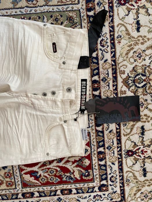 Белые джинсы, низкая посадка