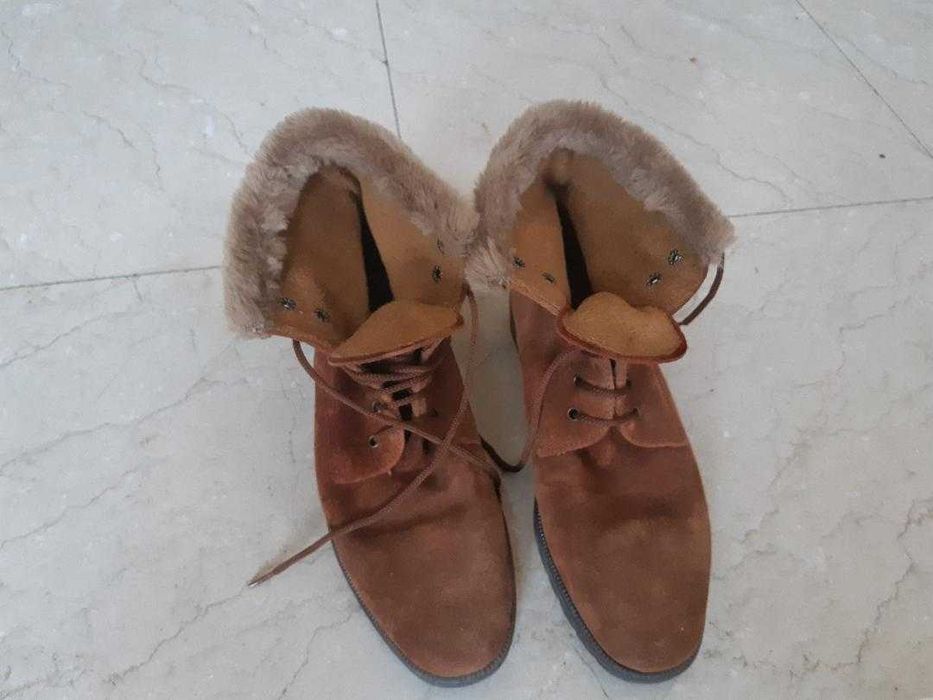 Botine de primăvară din piele intoarsa 36